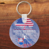 Amerikaans gegroeid met Slowaakse roottenmarmer Sleutelhanger (Voorkant)
