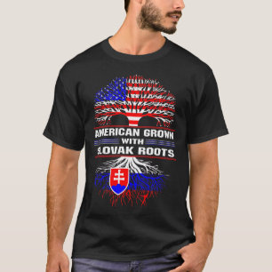 Amerikaans gegroeid met Slowaakse wortels T-shirt