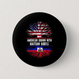 Amerikaans gekweekt met Haïtiaanse wortels Verenig Ronde Button 5,7 Cm