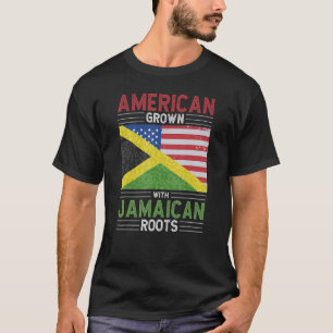 Amerikaans gekweekt met Jamaicaanse roots Heritage T-shirt