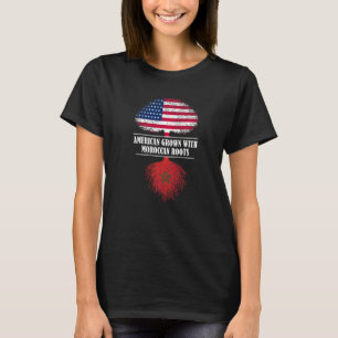 Amerikaans Gekweekt Met Marokkaanse Wortels Marokk T-shirt