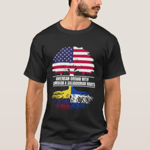 Amerikaans gekweekt met vlag-erfgoed Colombiaanse T-shirt