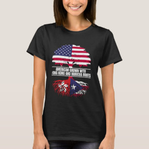 Amerikaans gekweekt met vlag-erfgoed Hong Kong Bor T-shirt