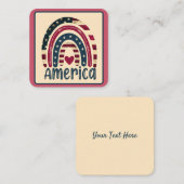 Amerikaans geluk informatiekaartje (Voorkant / Achterkant)