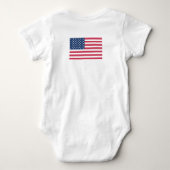 Amerikaans gemaakt, trots, patriottisch T-shirt (Achterkant)