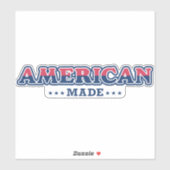 Amerikaans gemaakt, trots, patriottisch T-shirt Sticker (Vel)