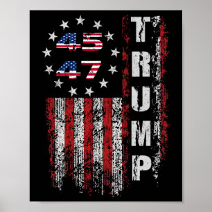 Amerikaans Gemaakt Trump Merchandise Vlag Trump 45 Poster