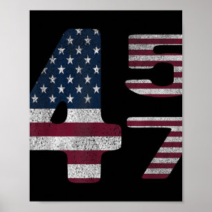 Amerikaans Gemaakte Trump Merchandise Vlag Trump 4 Poster