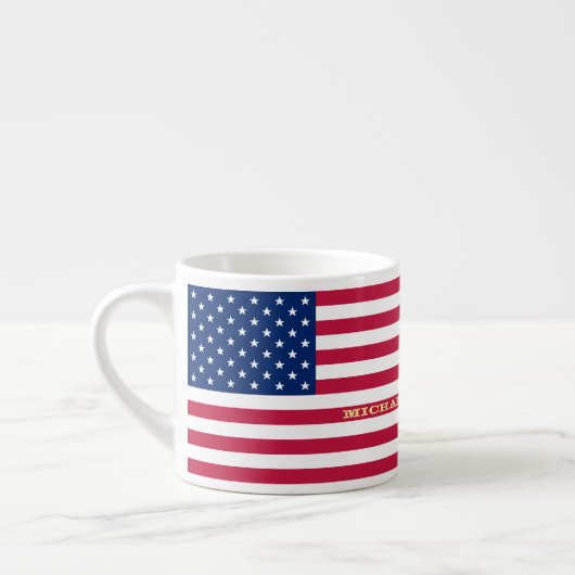 Amerikaans gepersonaliseerd monogram voor de Ameri Espresso Kop (Links)