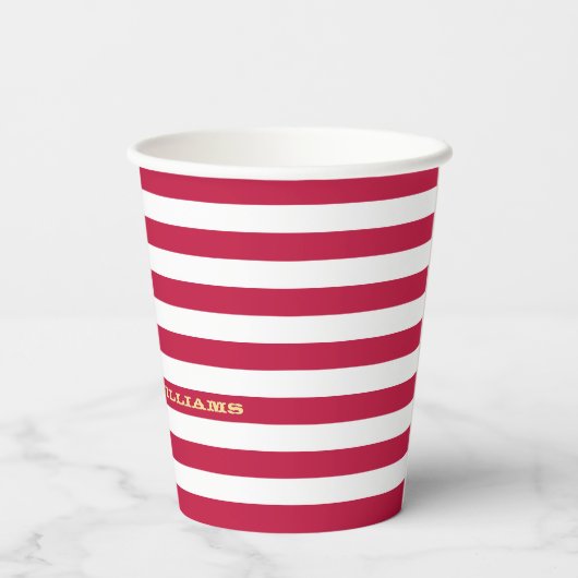 Amerikaans gepersonaliseerd monogram voor de Ameri Papieren Bekers (Achterkant)