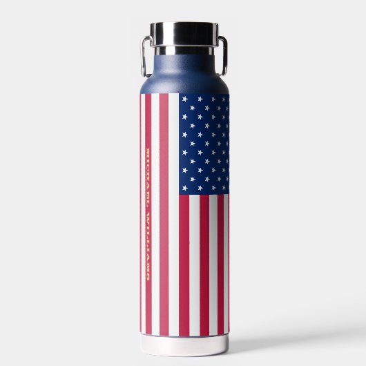 Amerikaans gepersonaliseerd monogram voor de Ameri Waterfles (Voorkant)