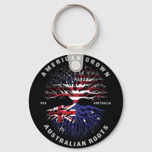 Amerikaans geteeld AUSTRALISCHE wortels AUSTRALIË Sleutelhanger