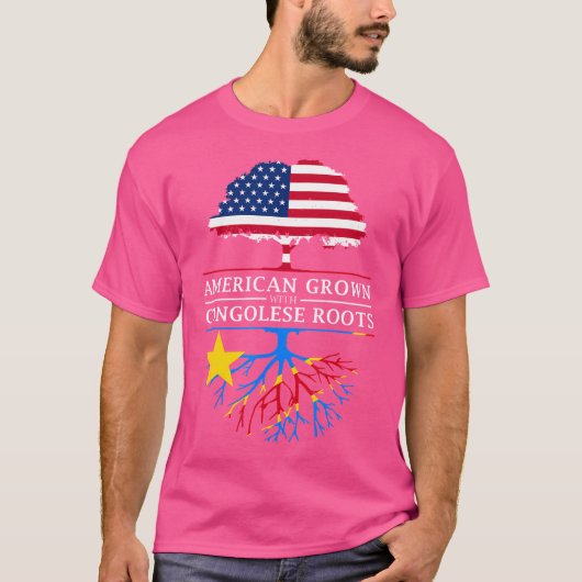 Amerikaans geteeld met Congolese wortels - DR Cong T-shirt (Voorkant)
