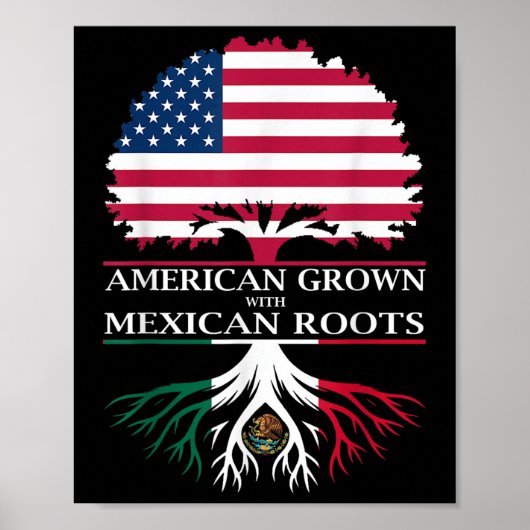 Amerikaans geteeld met Mexicaanse wortels Poster (Voorkant)