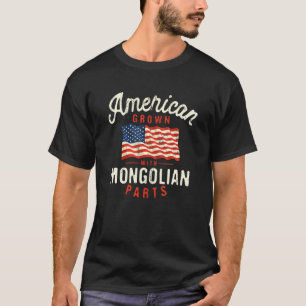 Amerikaans geteeld met Mongoolse onderdelen Patrio T-shirt