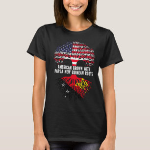 Amerikaans geteeld met Papoea-Nieuw-Guinese wortel T-shirt