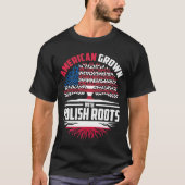 Amerikaans geteeld met Poolse wortels Polen vlag f T-shirt (Voorkant)