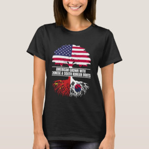 Amerikaans geteeld met vlag-erfgoed Chinese Zuid-K T-shirt