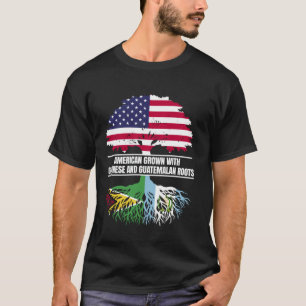 Amerikaans geteeld met vlag erfgoed Guyanese Guate T-shirt