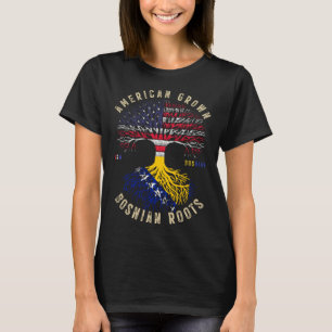 Amerikaans geteelde Bosnische wortels Bosnië en He T-shirt