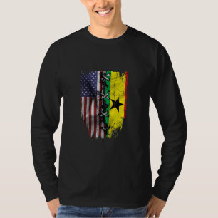 Amerikaans geteelde Ghanese wortels USA Ghanese vl T-shirt