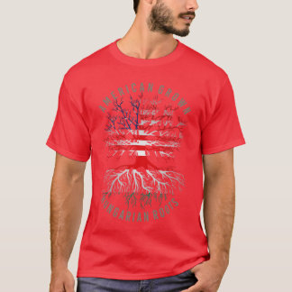 Amerikaans geteelde Hongaarse wortels USA Hongarij T-shirt