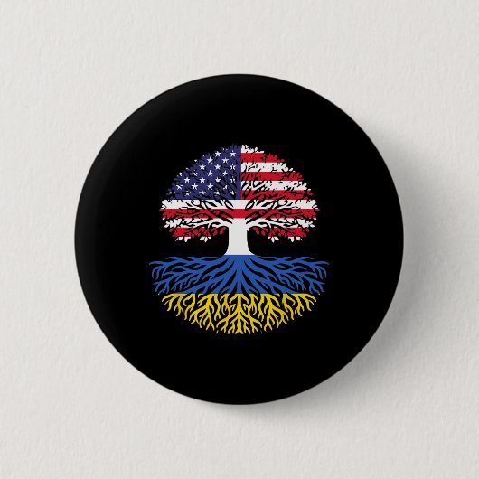 Amerikaans geteelde Oekraïense wortels Ronde Button 5,7 Cm (Voorkant)