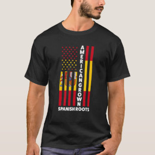 Amerikaans Geteelde Spaanse Roots Spanje Spaans T-shirt