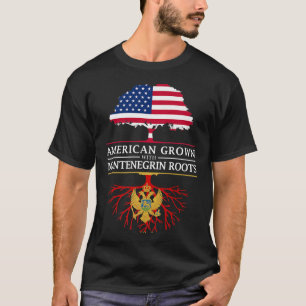 Amerikaans getogen met Montenegrijnse wortels Mont T-shirt