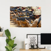 AMERIKAANS GEVECHTSPERSONEEL POSTER (Thuiskantoor)