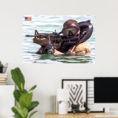 AMERIKAANS GEVECHTSPERSONEEL POSTER (Thuiskantoor)