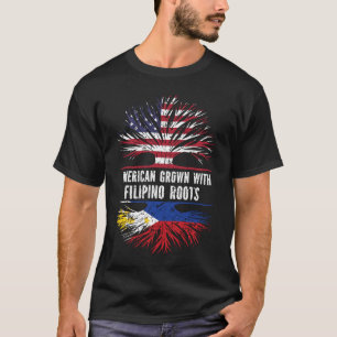 Amerikaans gewas met Filipijnse roet Amerikaanse v T-shirt