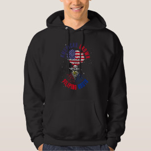 Amerikaans gewas met Filippino rots Pinoy Pinay Ph Hoodie