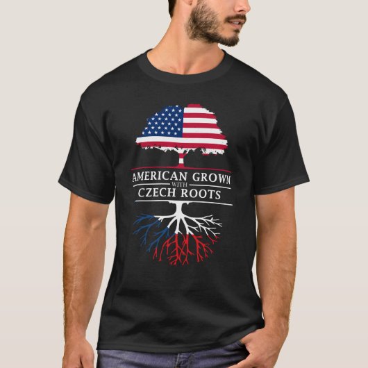 Amerikaans gewas met Tsjechische wortelsTsjechi T-shirt (Voorkant)
