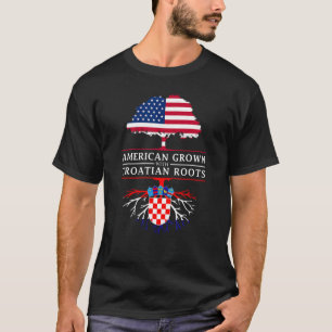 Amerikaans Geweekt Met Kroatische Wortels - Kroati T-shirt
