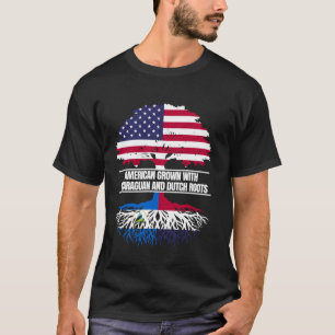 Amerikaans Geweekt Met Vlag Erfgoed Nicaraguaans N T-shirt