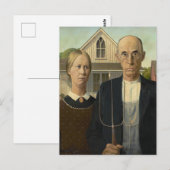 Amerikaans Gothic Briefkaart (Voorkant / Achterkant)