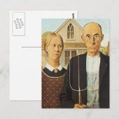Amerikaans Gothic Briefkaart (Voorkant / Achterkant)