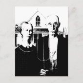 Amerikaans Gothic Briefkaart (Voorkant)
