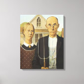 Amerikaans Gothic Canvas Afdruk (Voorkant)
