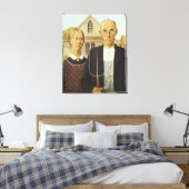 Amerikaans Gothic Canvas Afdruk (Insitu (Slaapkamer))