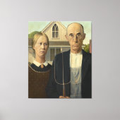 Amerikaans Gothic Canvas Afdruk (Voorkant)