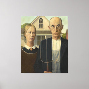 Amerikaans Gothic Canvas Afdruk