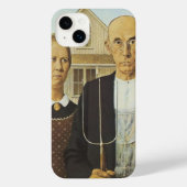 Amerikaans Gothic iPhone Hoesje (Achterkant)