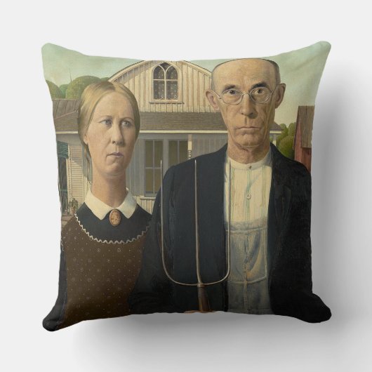 Amerikaans Gothic Kussen (Achterkant)