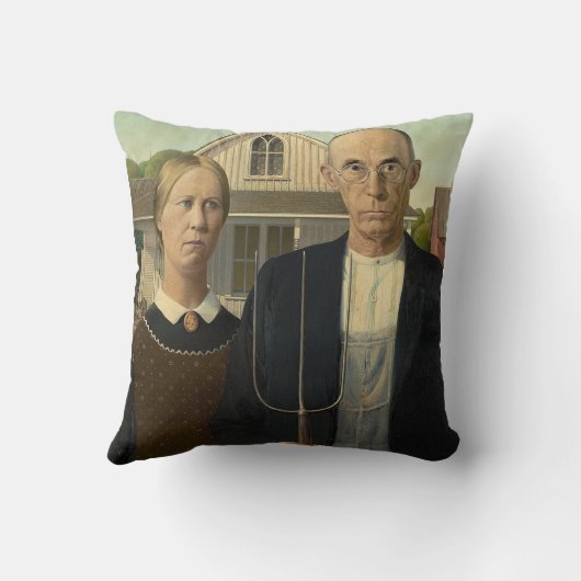 Amerikaans Gothic Kussen (Achterkant)