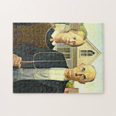 Amerikaans Gothic, mooi kunstschilderij Legpuzzel (Horizontaal)