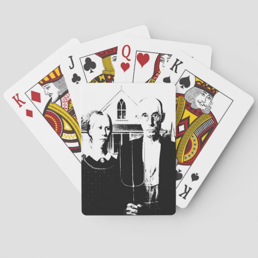 Amerikaans Gothic Pokerkaarten (Achterkant)