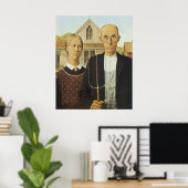 Amerikaans Gothic Poster (Thuiskantoor)