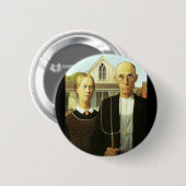 Amerikaans Gothic Ronde Button 5,7 Cm (Voorkant /achterkant)